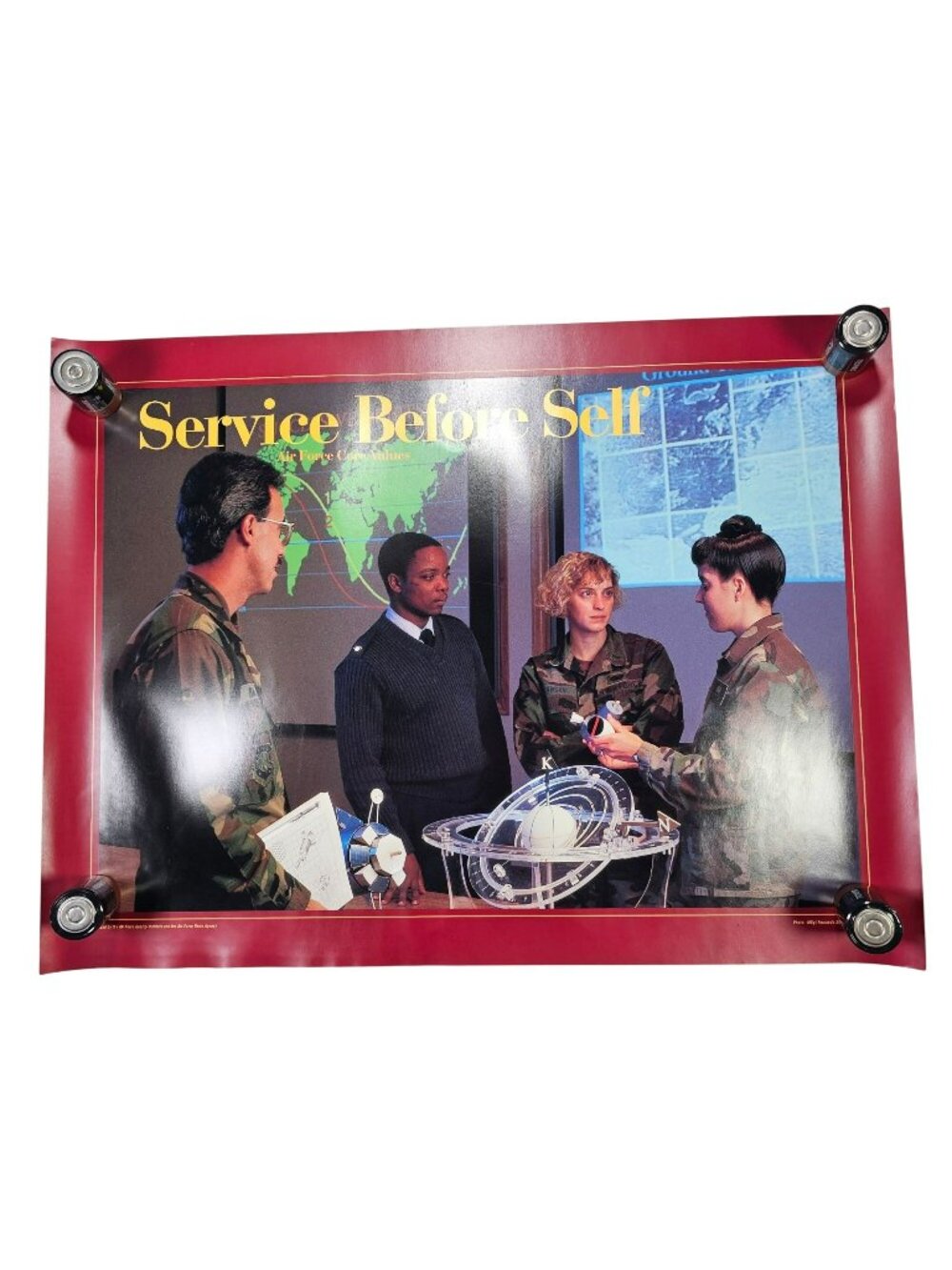 Service Before Self USAF Air Force Core Values Motivational Poster 24"x18"